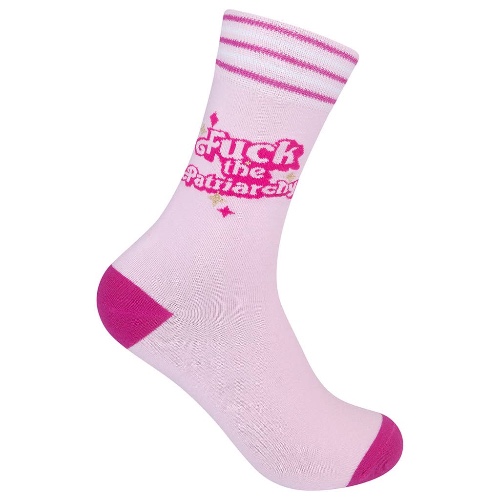 Fuck The Patriarchy Socks | Retro Feminist Socks in Pink | Default Title