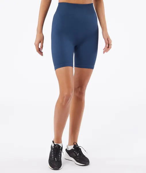 Short cycliste côtelé sans coutures