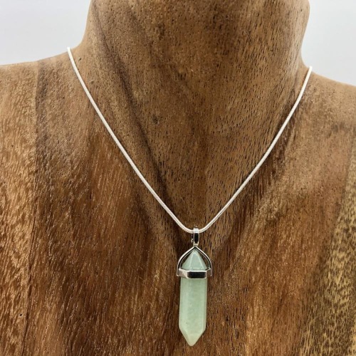 Pendentif Pointe Hexa Aventurine Verte "Tranquillité" | Default Title