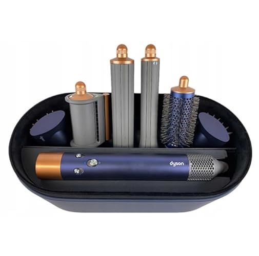 Dyson Airwrap Complete Short Multi Haarstyler Nachtblau/Kupfer, inkl 6 Aufsätze, Lockenwickler Warmluft, Haare kürzer als Brustlang Lockenstab verschiedenen Aufsätzen Warmluftbürste Föhnbürste - Nachtblau/Kupfer