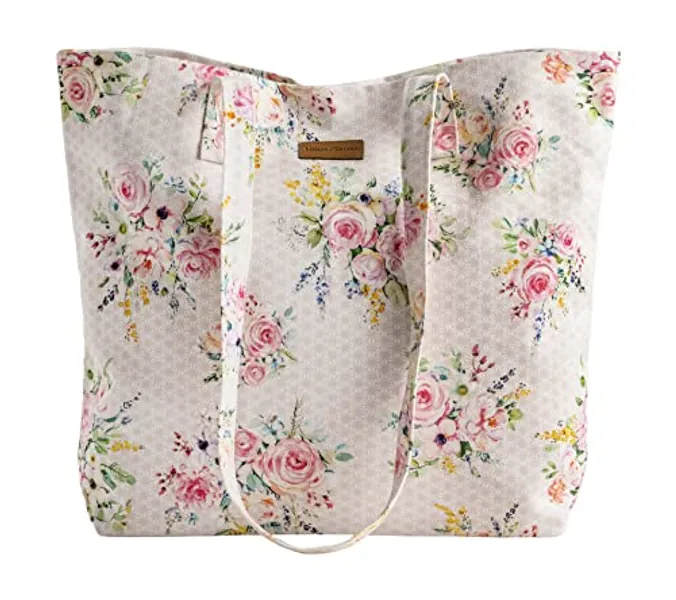 Maison d' Hermine Tote Bag 100% Cotton Canvas Reusable Shoulder Grocery Bag for Work Travel Shopping Perfect for Men Women