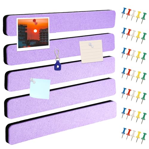 Bulletin Board Cork Board Cork Boards for Walls Cork Board for Office Pin Board Bulletin Boards for Walls (Light Purple) - Light Purple