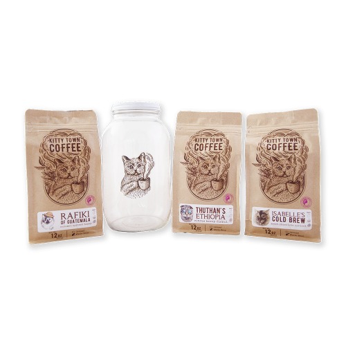 Cold Brew Sampler & Kit | Kitty Town Coffee (Helps shelter cats)