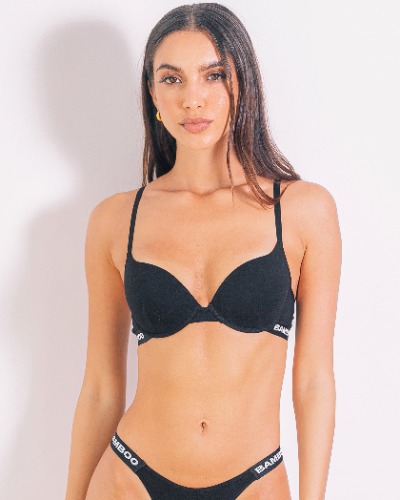 Nude Cup Bra | Black / 34B