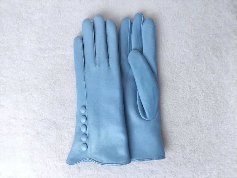 Cashmere / silk lined leather gloves Handmade Ladies Gloves for Driving Gift Petroleum Pink Light blue Beige Black Orchid Cognac light