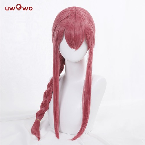 Uwowo Manga Wig Makima Wig Rose Red Hair Cosplay Wig Role Play Wig