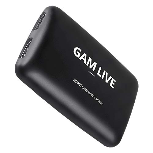 UCEC Capture Card, GAM Live, 4K USB 3.0 Game Video Capture Card, 1080p60 and 4K30 for Live Streaming, Video Recording, Compatible with PS5, PS4, Xbox One, Xbox 360, Switch and More
