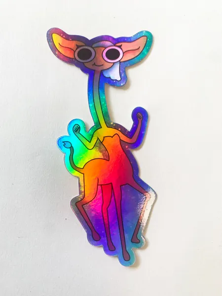 Centaurworld Glendale fanart holographic stickers