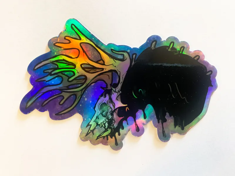 Centaurworld Nowhere King fanart holographic stickers