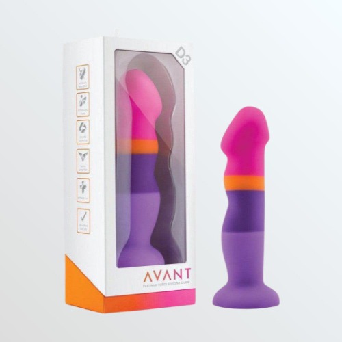 Avant D3 7" Non-Porous Silicone Dildo - Summer Fling
