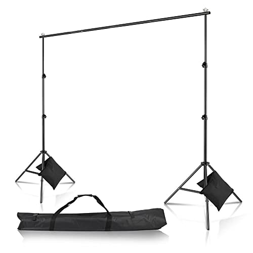 10Ft Heavy Duty Photography Background 2*3m Backdrop Support Stand Kit with Case