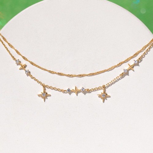 Wandering Stars Anklet | Gold
