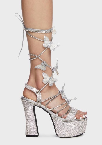 Blindin' Pixie Queen Lace Up Heels | US 7
