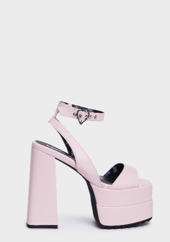 Chronic Love Platform Heels - Pink | US 7