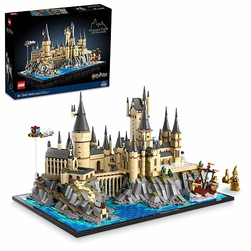 LEGO Harry Potter Hogwarts Castle and Grounds 76419 Building Set, Gift Idea for Adults, Buildable Display Model, Collectible Harry Potter Playset, Recreate Iconic Scenes from The Wizarding World - Multicolor