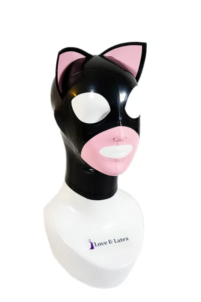 Latex Kitty Hood, Animal Hood, High Quality