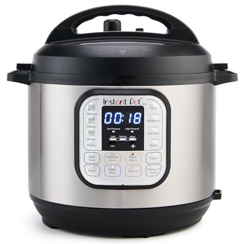 Instant Pot Duo 7-in-1 Electric Pressure Cooker, Slow Cooker, Rice Cooker, Steamer, Sauté, Yogurt Maker, Warmer & Sterilizer, Includes App With Over 800 Recipes, Stainless Steel, 6 Quart - 6 Quarts