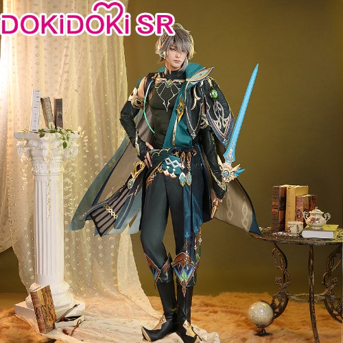 【 Ready For Ship】【Size S-3XL】DokiDoki-SR Game Genshin Impact Al Haitham Cosplay Costume/Shoes Shu Sumeru Alhaitham | Costume Only-2XL-Ready For Ship