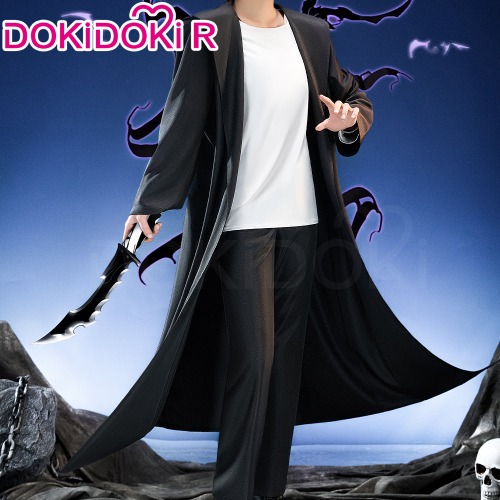 【In Sock】【Size S-2XL】DokiDoki-R Anime Cosplay Man Costume Black White | 2XL-In Stock