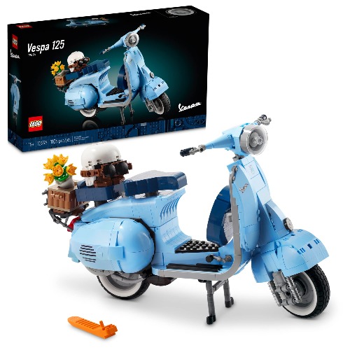 LEGO Icons Vespa 125 10298 Building Set for Adults (1107 Pieces) - Frustration-Free Packaging