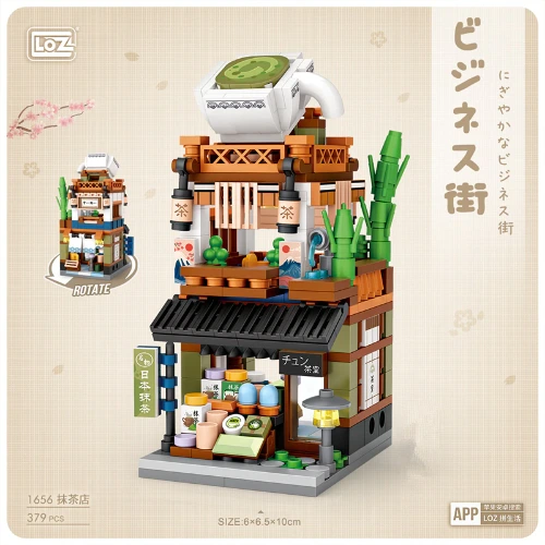 LOZ MINI Blocks japan STREET views HOT SPRING/RAMEN/KIMONNO/MATCHA creative assembly Relaxing toys Brinqueos funny конструктоp