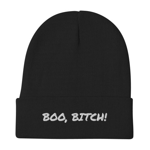 BOO, BITCH! Embroidered Beanie Halloween Hat