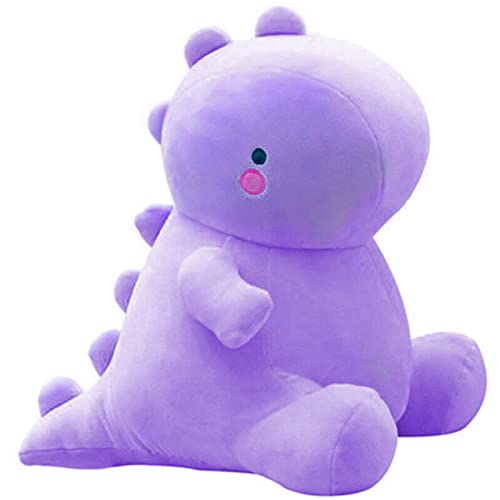 VHYHCY Cute Dinosaur Plush Toys, Fat Dinosaur Stuffed Animals Toys Dolls, Soft Plush Stuffed Animal Dino Plushie, Birthday Gifts for Kids Girl Boys Purple 12 inch - Charm Purple - 12 inch