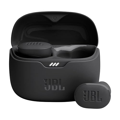 JBL Tune Buds - True wireless Noise Cancelling earbuds, JBL Pure Bass Sound, Bluetooth 5.3, 4-Mic technology for Crisp, Clear Calls, Up to 48 hours of battery life, Water and dust resistant (Black) - Black - Small - Earbuds