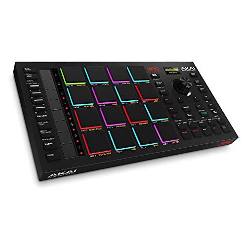 Akai Professional MPC Studio MIDI Controller Beat Maker with 16 Velocity Sensitive RGB Pads, Full MPC 2 Software, assignable Touch Strip & LCD Display - MPC Studio
