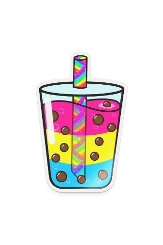 Equali-tea Pansexual Vinyl Sticker