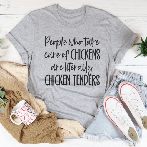 Chicken Tenders Tee - Athletic Heather / M
