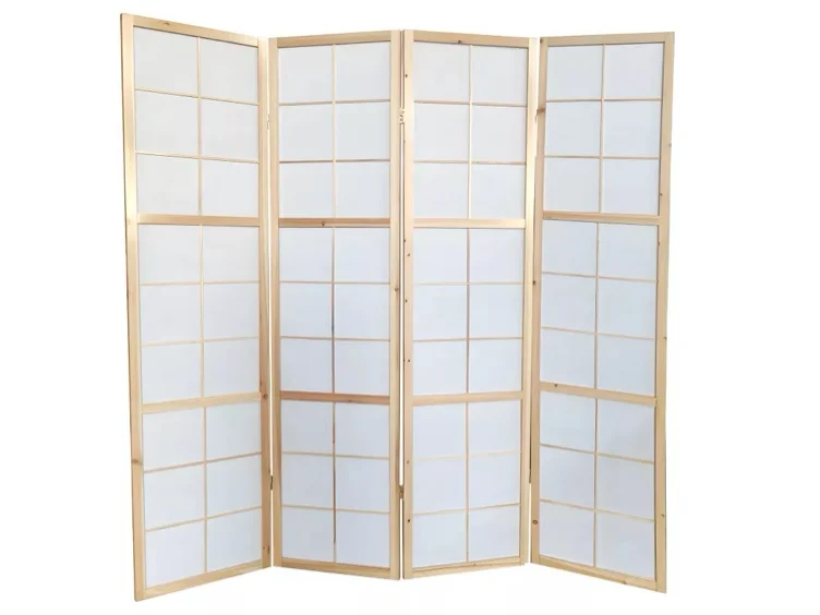 Paravent japonais bois naturel