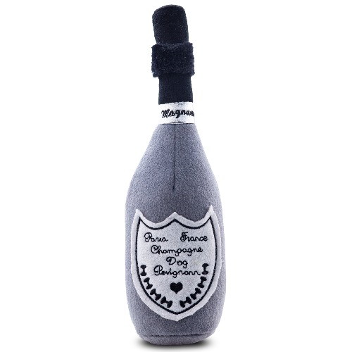 Dog Perignonn Champagne Bottle Plush Toy | Large