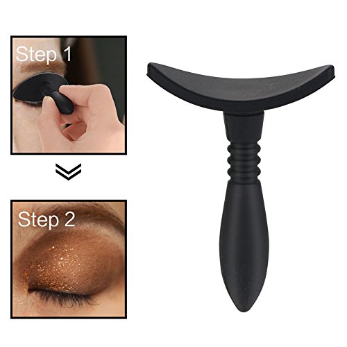 Makeup Brush, Highlighter Brush, Silicone Eyeshadow Stamp Crease Fashion Lazy Eye Shadow Applicator Eye Contour Makeup Tool