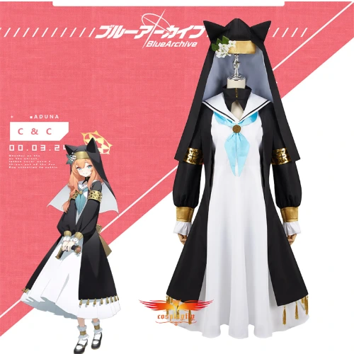 Blue Archive Iochi Mari Cosplay Outfit Accessories with Hat M