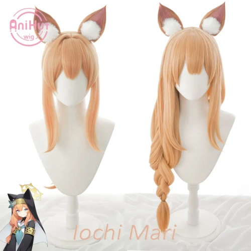 Iochi Mari Orange Cosplay Wig with Ears Two