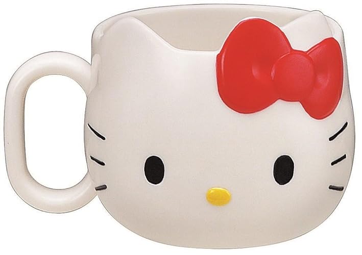 Sanrio Resin KD1 Mug, 1 Count (Pack of 1), Hello Kitty - Red