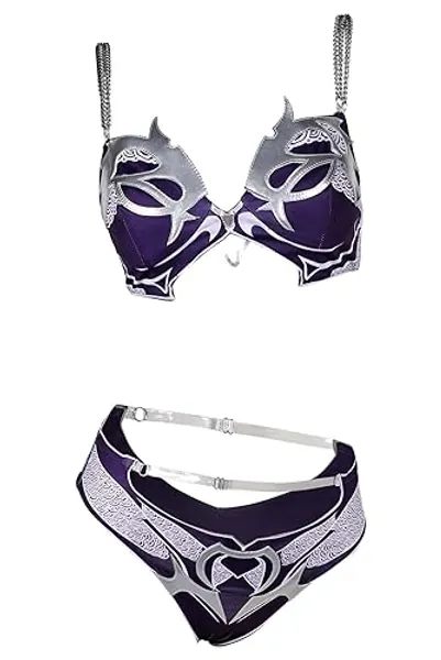 Ubaywey Shadowheart Cosplay Swimsuit Women's Two Piece Swimsuit Bikini Set Swimwear Milk Silk Swimsuit Women - S - Purple