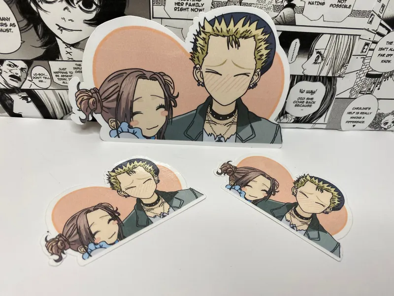 Maybe its telepathy - hachi and nobu sticker