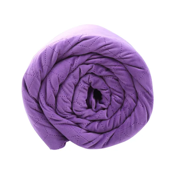 Classic Brands 20 lb. Diamond Quilted Weighted Blanket with Removable Cover, Purple - Purple 20lb. Quilted