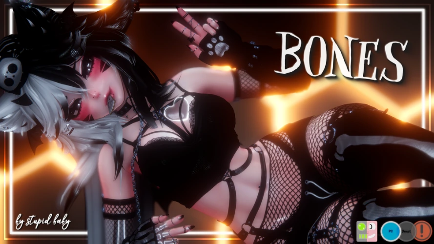 'bones' vrchat model | VRCFT