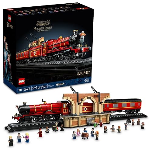 LEGO Harry Potter Hogwarts Express – Collectors' Edition 76405, Iconic Replica Model Steam Train from The Films, Collectible Memorabilia Set for Adults - Multicolor