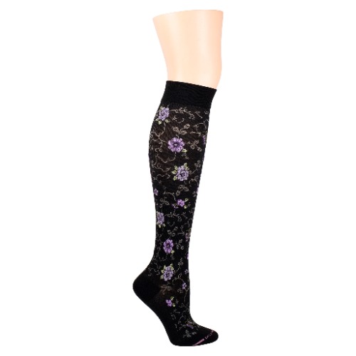 Pretty Floral | Knee-High Compression Socks For Women