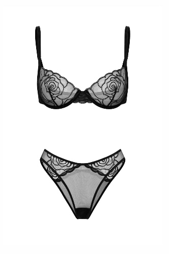 Delarise • Rose black lingerie 