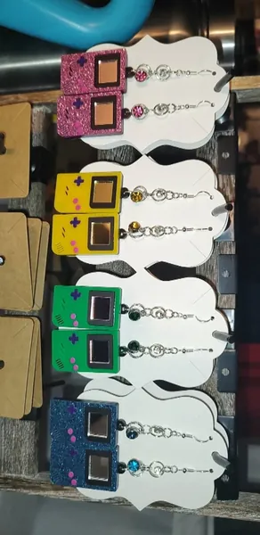 Gameboy earrings