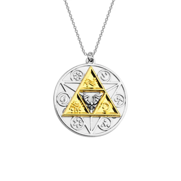 BNQL Legend of Zelda Triforce Necklace Gamer Geeks Gift