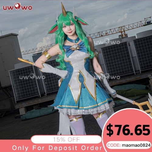Uwowo League of Legends/LOL: Star Guardian Soraka SG Cosplay Costume | 【Pre-sale】M