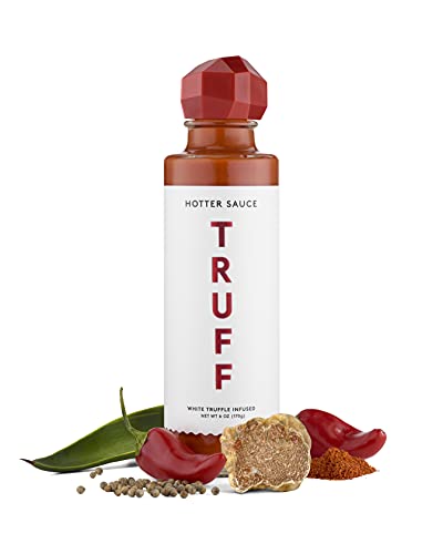 TRUFF Hotter White Truffle Hot Sauce - Gourmet Hot Sauce with White Truffle, Jalapeño, Red Chili Peppers with More Heat, Agave Nectar, Hotter Flavor Experience in a Bottle, 6 oz. - White Hotter - 6 Ounce (Pack of 1)