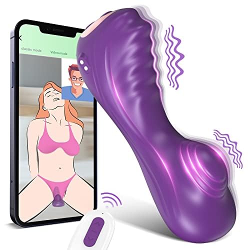 Ride-on Clitoral Anal Vibrator Couple Sex Toys with Powerful Dual Motors Stimulation, APP Remote Control Curve-Fitting 6.8” Seat Pad Vibrator for Women, Clitoris Anus Sex Stimulator Adult Toy & Games