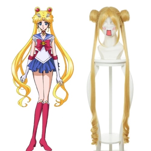 Sailor Moon Tsukino Usagi Cosplay Wig Halloween Carnival Props | One Size